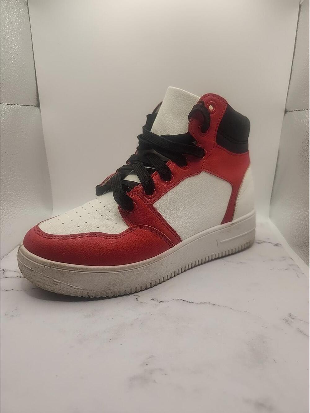 Red And White Shoes Size 7